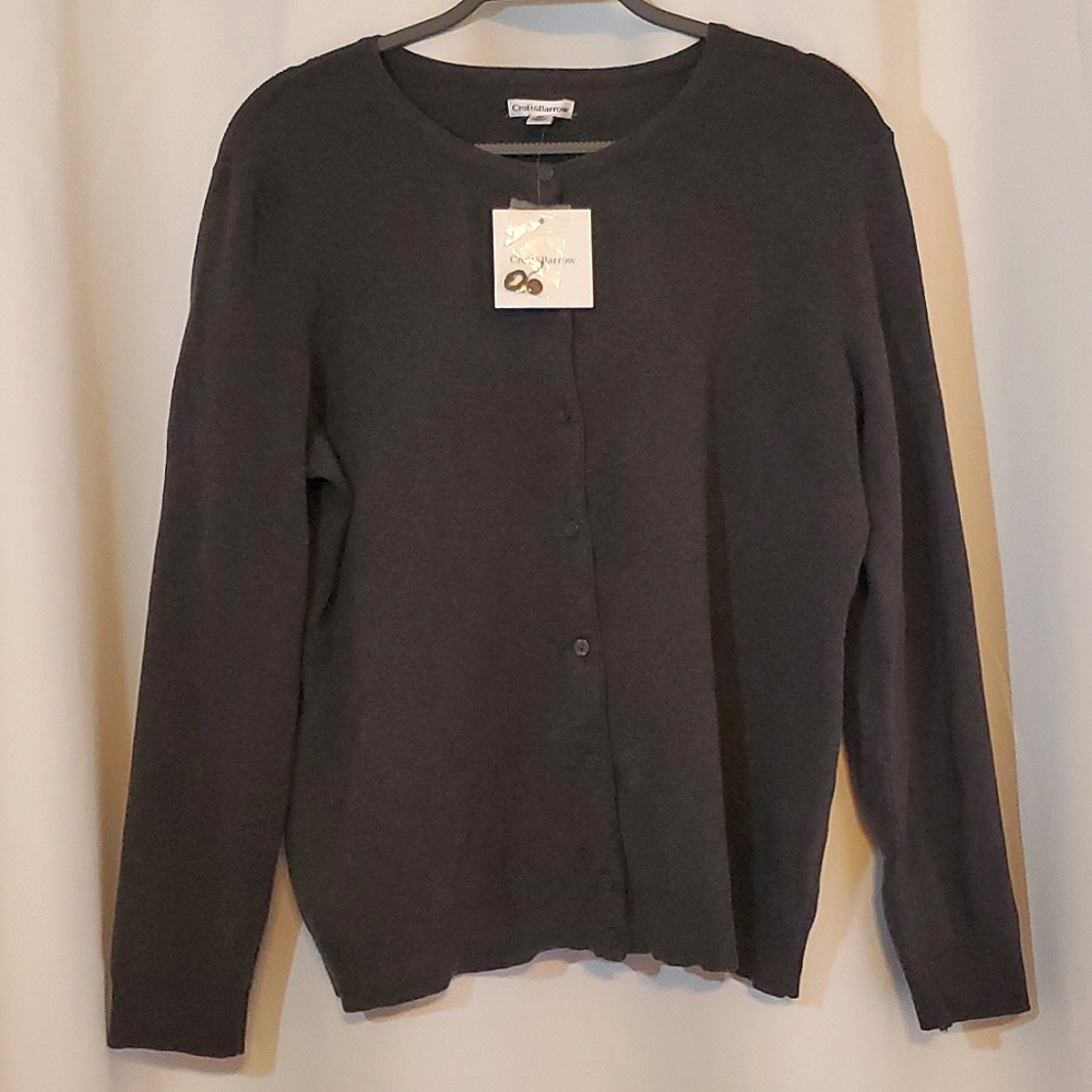 Croft & Barrow Gray Cardigan